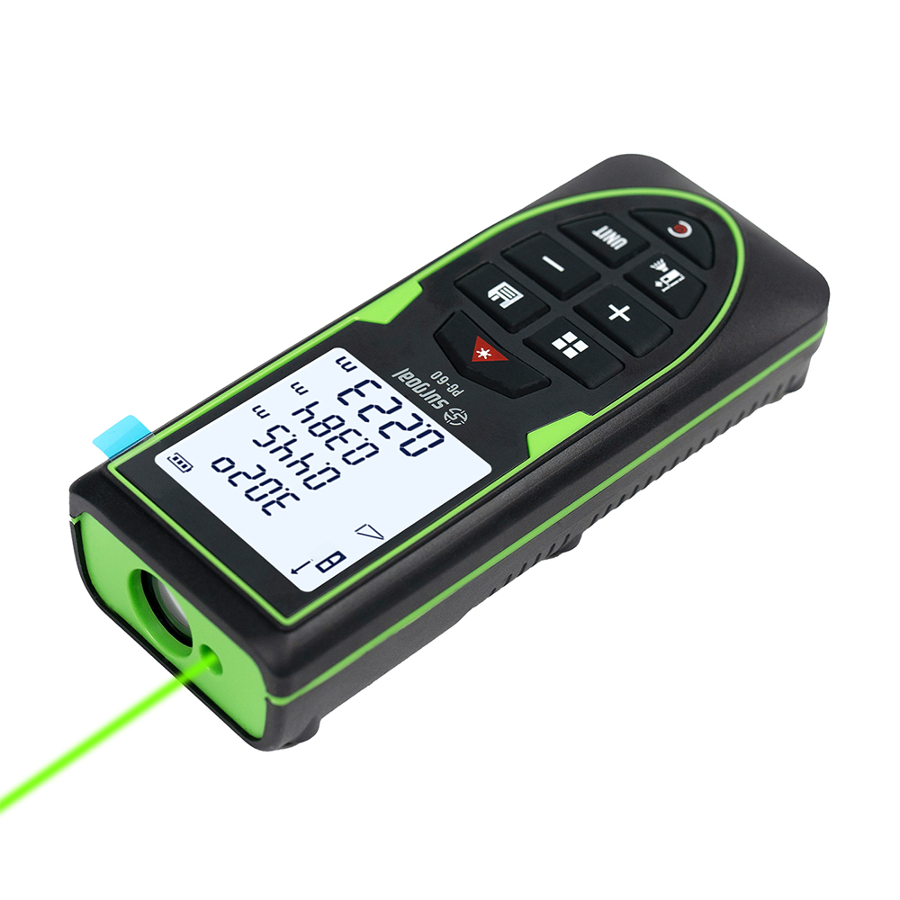 Industrial Laser Tape Measure - Groene Laser Afstandsmeter 120m, Oplaadbaar, met