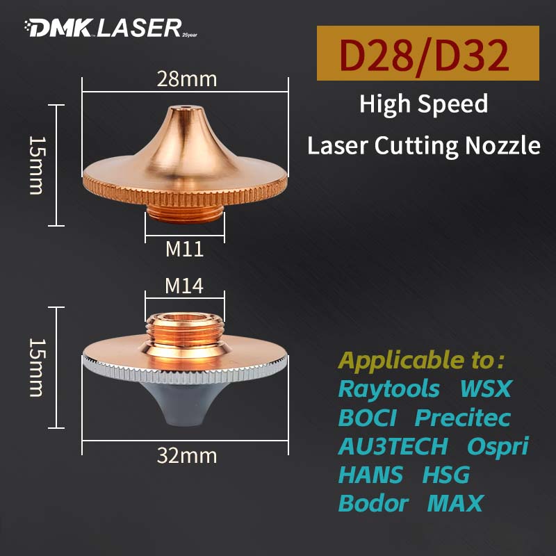 Industrial Laser Removal - D28/D32 High Power High Speed ​​Lasersnijmondstuk
