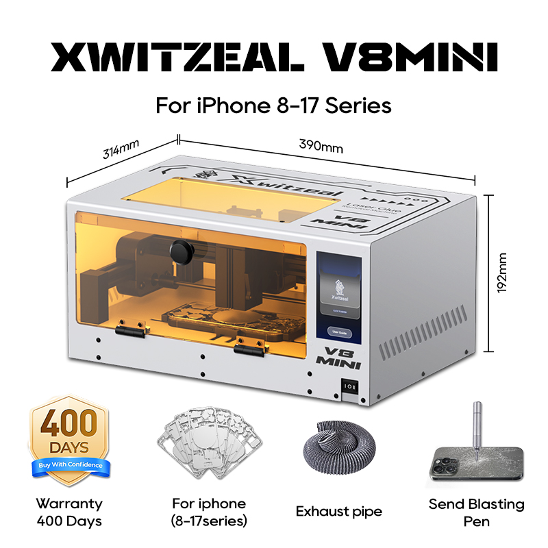 Industrial Laser Removal - Xwitzeal ® V8 MINI Laserlijmverwijderingsmachine voor