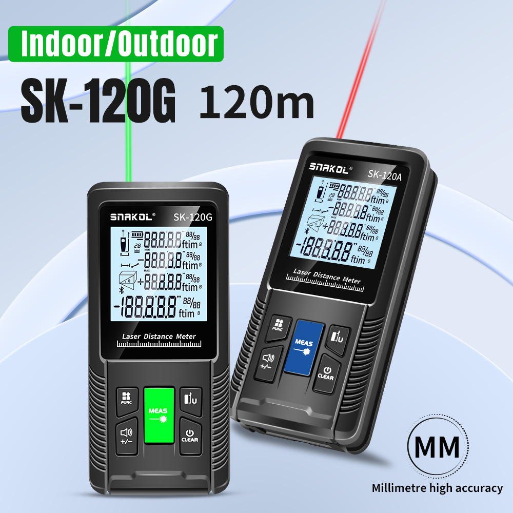 Industrial Laser Tape Measure - Snakol Laserafstandsmeter 40m 50m 70m 100m
