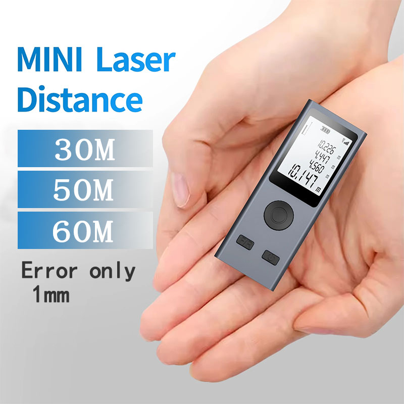 Industrial Laser Tape Measure - Mini Laser-afstandsmeter Digitale Meetlint Laserliniaal USB
