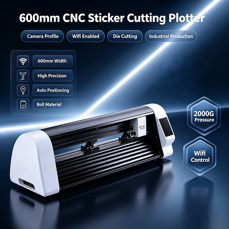Industrial Lasers - 600mm CNC Laser Sticker Snijplotter Camera