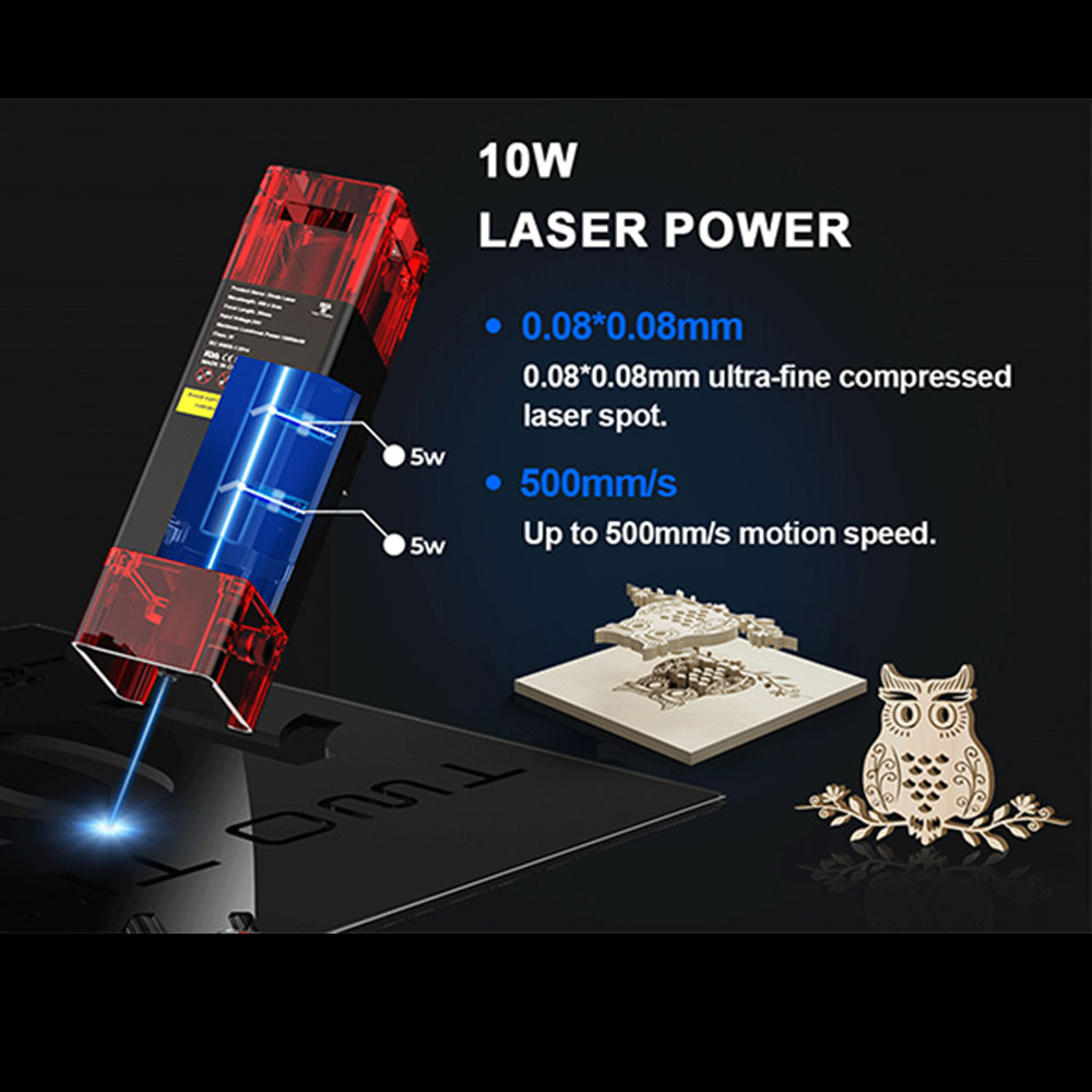 TWOTREES TTS-10 Pro Lasergrave - Acrylic Cutting Machine recensie en prijs