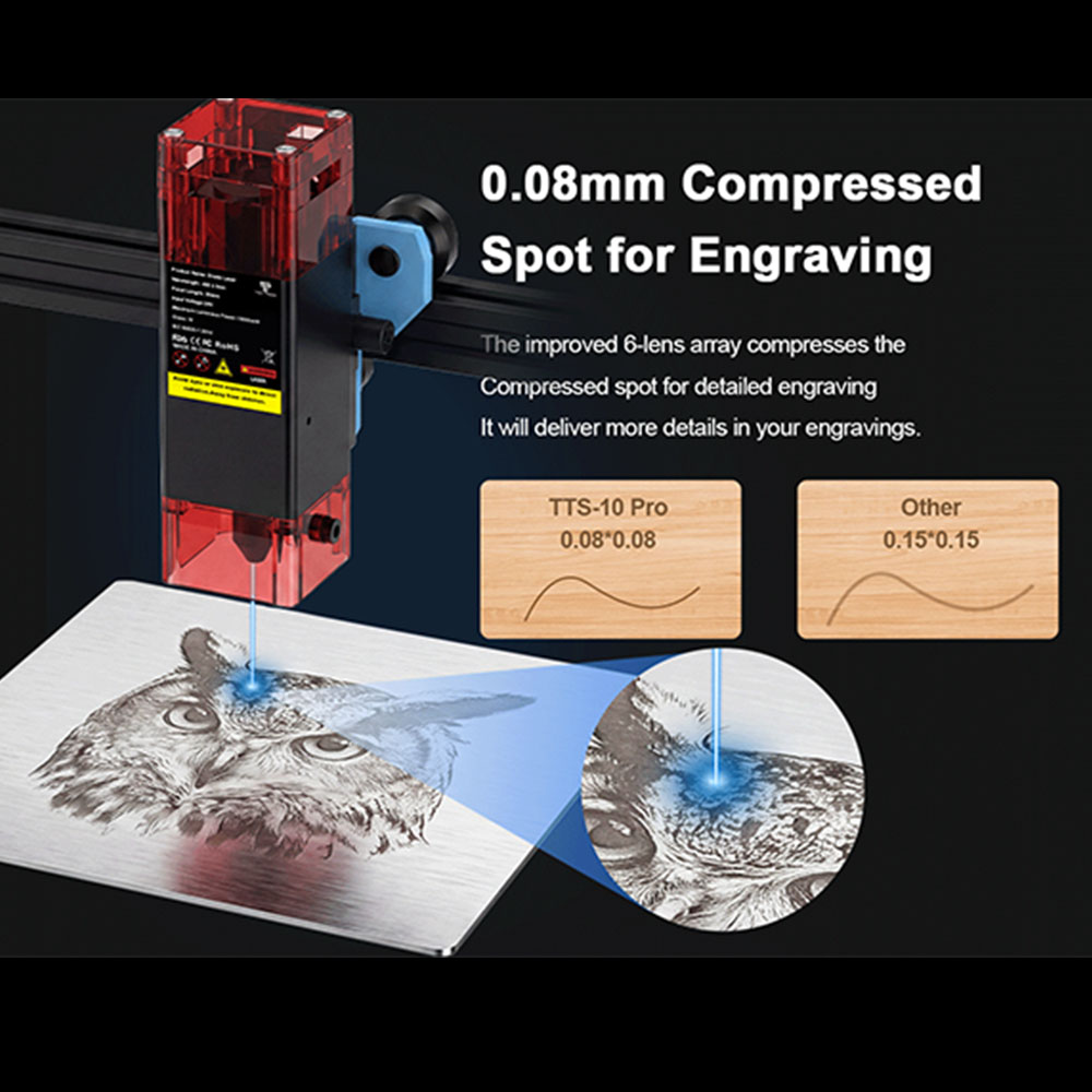 TWOTREES TTS-10 Pro Lasergrave - Acrylic Cutting Machine recensie en prijs