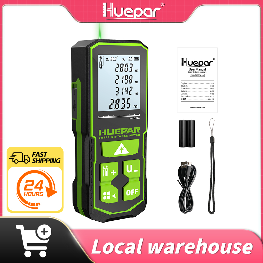 Huepar Laser-afstandsmeter Dig - Industrial Laser Tape Measure recensie en prijs