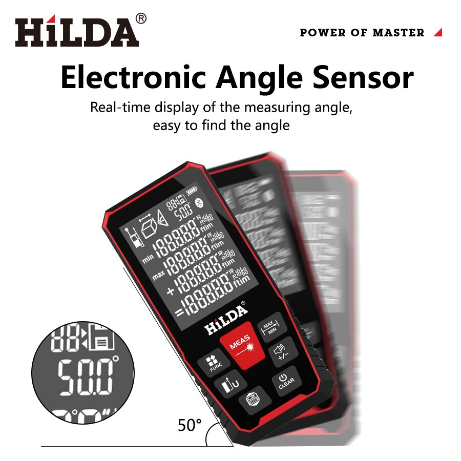 HILDA Laser Afstand 50M/100M/1 - Industrial Laser Tape Measure recensie en prijs