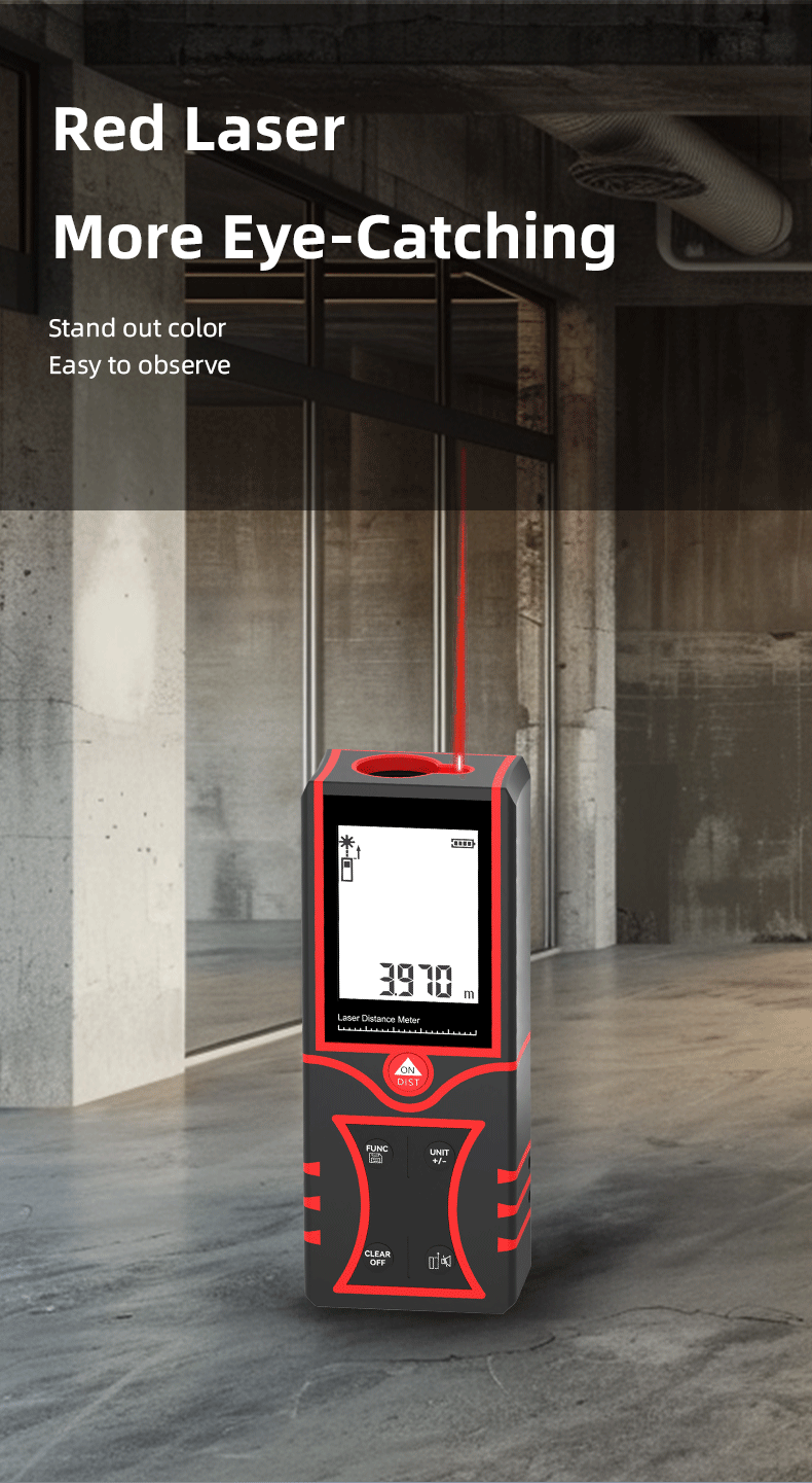 Industriële rode laser-afstand - Industrial Laser Tape Measure recensie en prijs