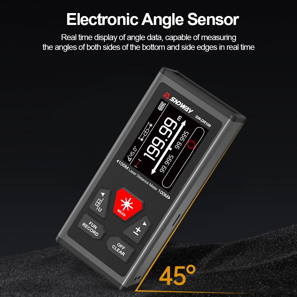 SNDWAY Dual Laser Afstandsmete - Industrial Laser Tape Measure recensie en prijs