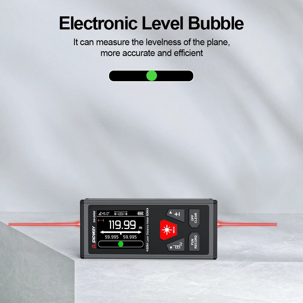 SNDWAY Dual Laser Afstandsmete - Industrial Laser Tape Measure recensie en prijs
