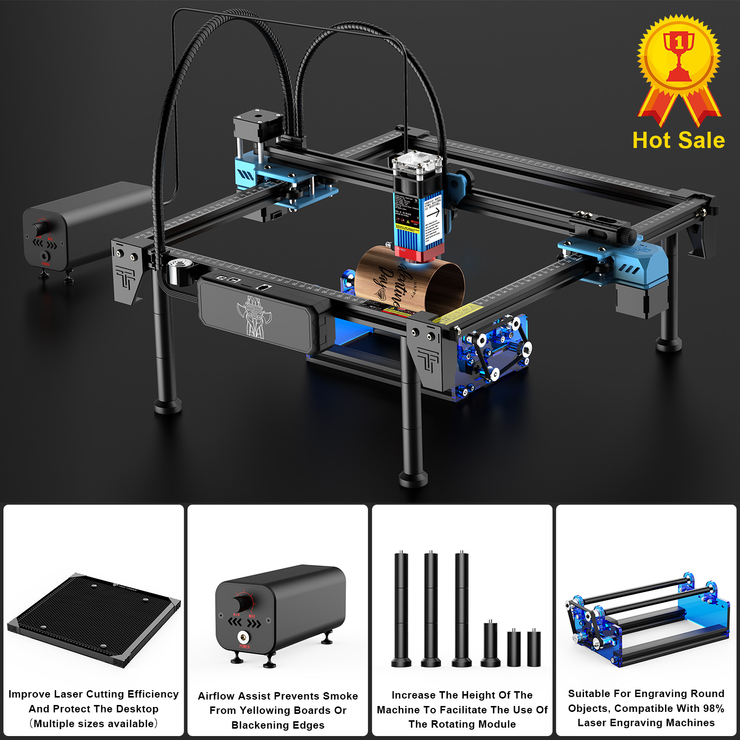 TwoTrees TTS-55Pro Beginner La - Industrial Laser Etching Machine recensie en prijs